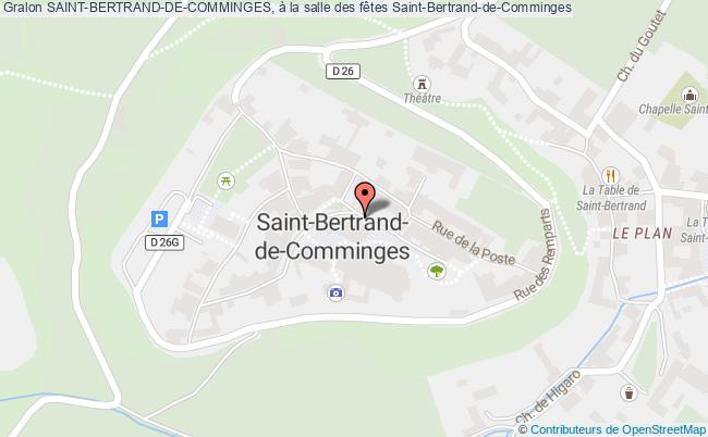 plan SAINT-BERTRAND-DE-COMMINGES, à la salle des fêtes 