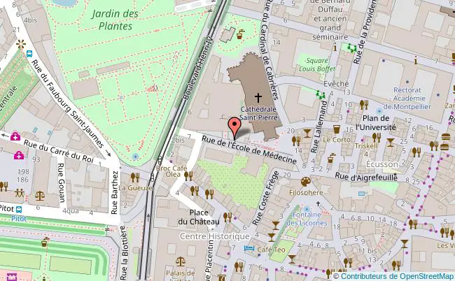 plan Salle Dugès - Faculté de Médecine de Montpellier 