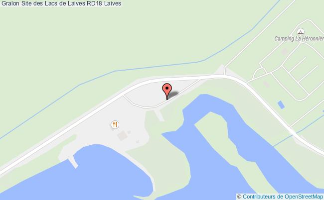 plan Site des Lacs de Laives RD18 