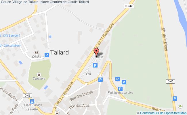 plan Village de Tallard, place Charles de Gaulle 