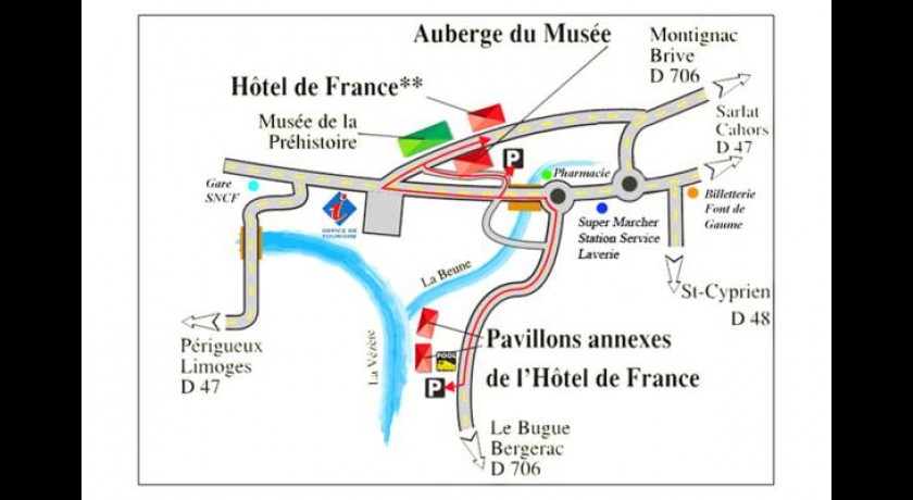 Hôtel De France - Auberge Du Musée  Les eyzies-de-tayac-sireuil