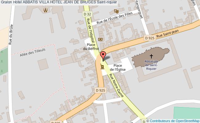 plan Abbatis Villa Hotel Jean De Bruges Saint-riquier