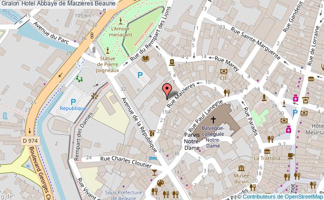 plan Hotel Abbaye De Maizières Beaune