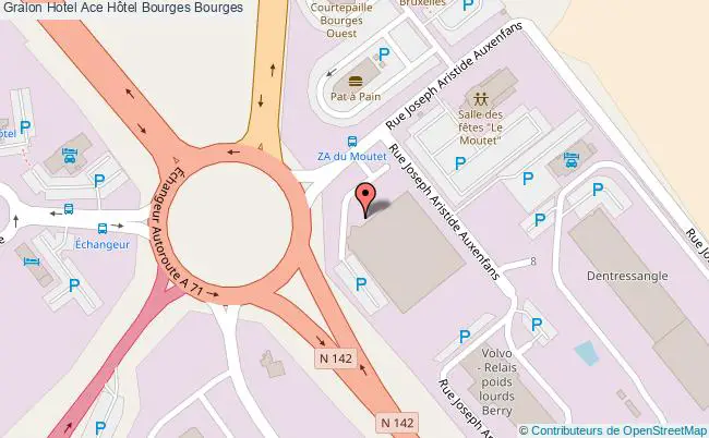 plan Ace Hôtel Bourges Bourges