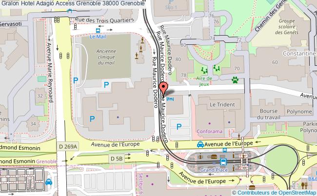 plan Hotel Adagio Access Grenoble 38000 Grenoble