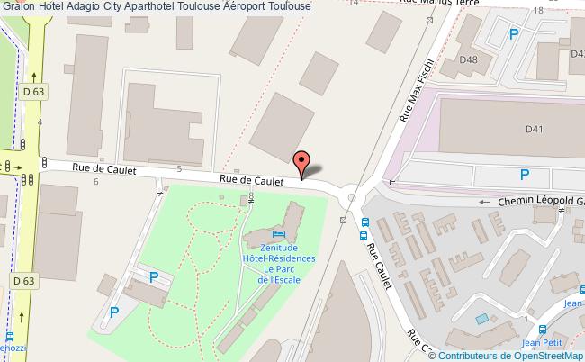 plan Adagio City Aparthotel Toulouse Aéroport Toulouse