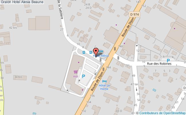 plan Hotel Alesia Beaune