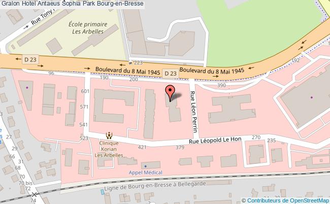 plan Hotel Antaeus Sophia Park Bourg-en-Bresse