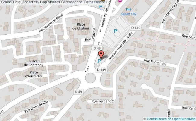 plan Hotel Appart'city Cap Affaires Carcassonne Carcassonne
