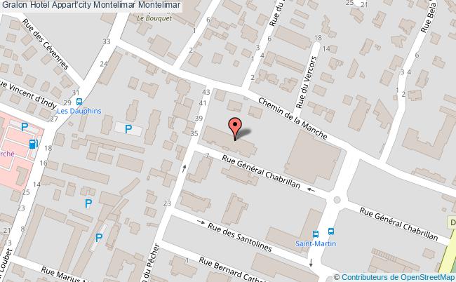 plan Hotel Appart'city Montelimar Montelimar
