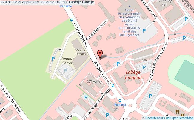 plan Hotel Appart'city Toulouse Diagora Labège Labege
