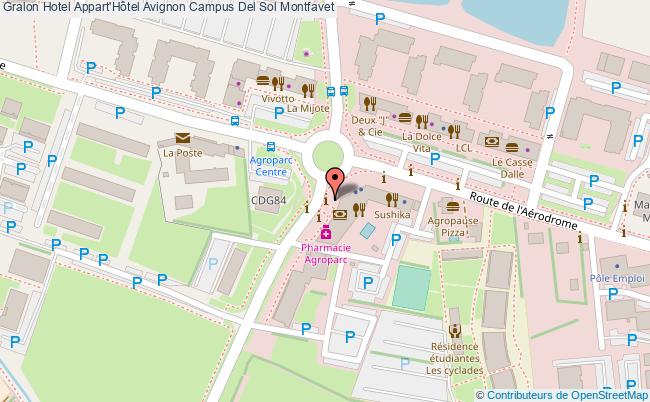 plan Appart'hôtel Avignon Campus Del Sol Montfavet