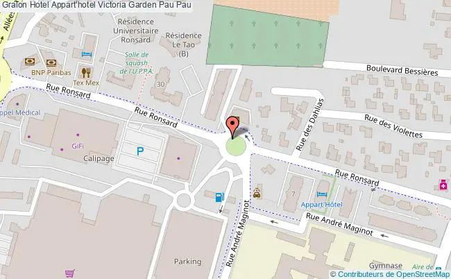 plan Appart'hotel Victoria Garden Pau Pau