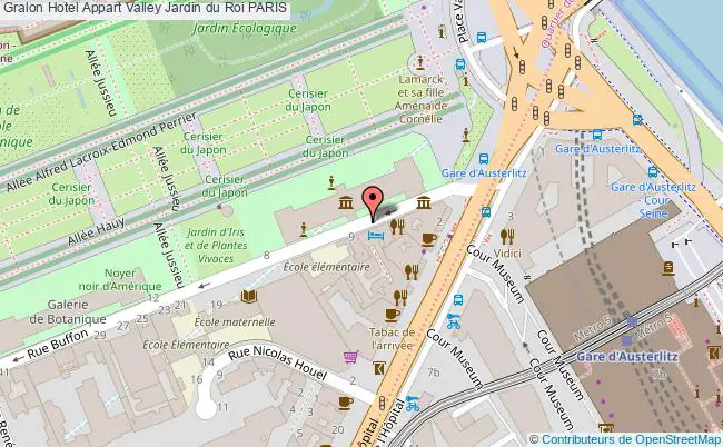 plan Résidence Appart Valley Jardin Du Roi PARIS