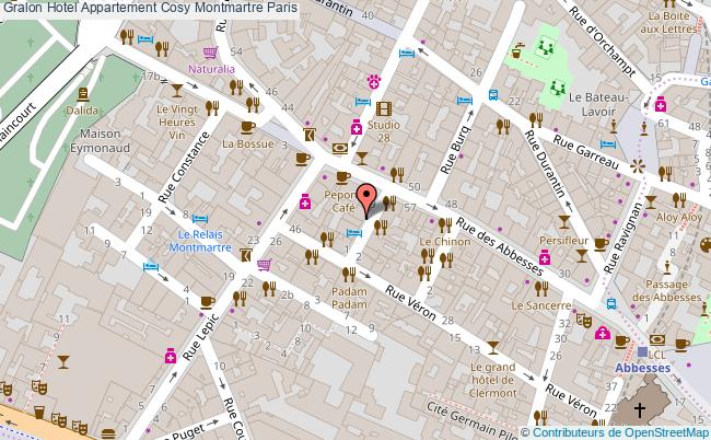 plan Appartement Cosy Montmartre Paris