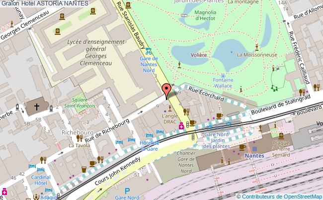 plan Hotel Astoria NANTES