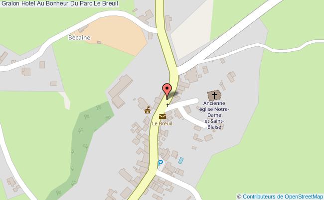 plan Hotel Au Bonheur Du Parc Le Breuil