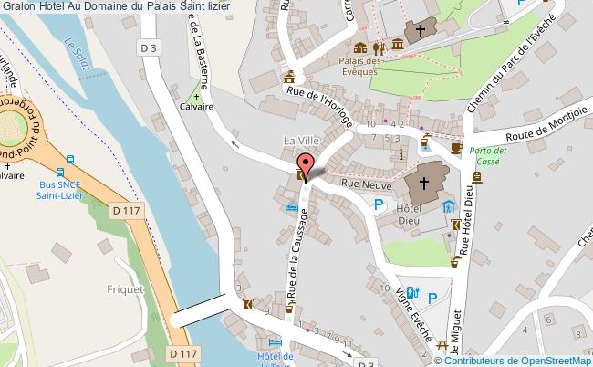 plan Hotel Au Domaine Du Palais Saint lizier