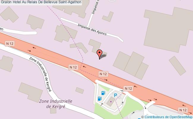 plan Au Relais De Bellevue Saint-Agathon