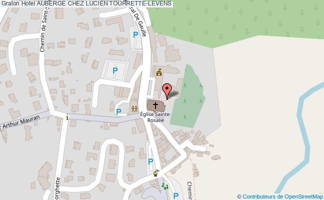 plan Hotel Auberge Chez Lucien TOURRETTE-LEVENS