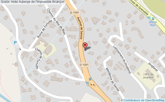 plan Hotel Auberge De L'impossible Briançon