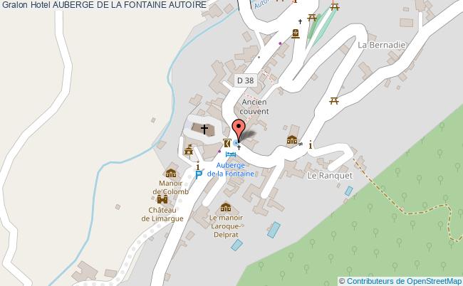 plan Hotel Auberge De La Fontaine AUTOIRE