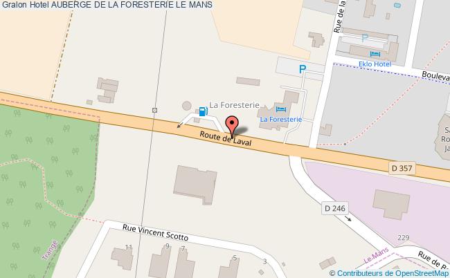 plan Hotel Auberge De La Foresterie LE MANS