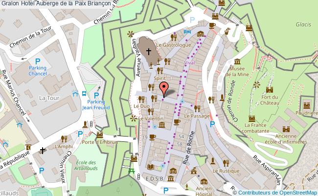 plan Hotel Auberge De La Paix Briançon