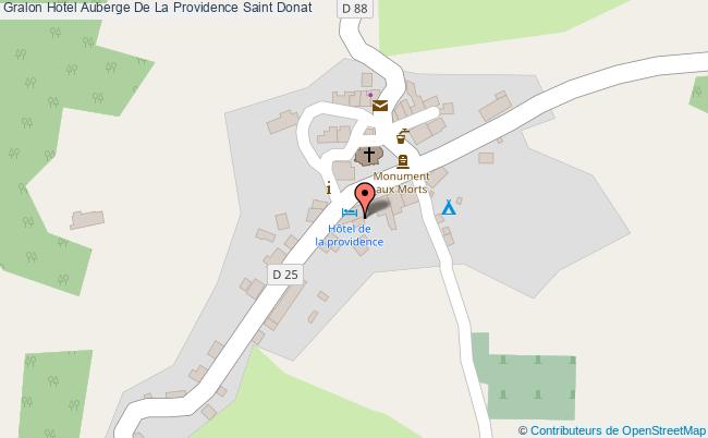 plan Hotel Auberge De La Providence Saint Donat