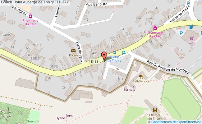 plan Hotel Auberge De Thoiry THOIRY