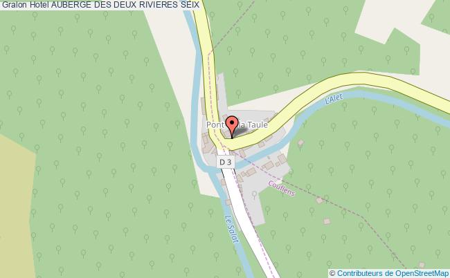 plan Hotel Auberge Des Deux Rivieres SEIX