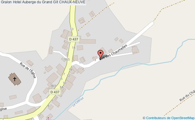 plan Hotel Auberge Du Grand Gït CHAUX-NEUVE