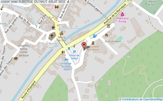 plan Hotel Auberge Du Haut Salat SEIX