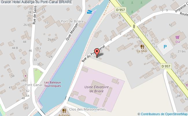plan Hotel Auberge Du Pont-canal BRIARE