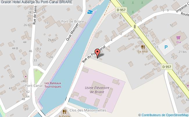 plan Hotel Auberge Du Pont-canal BRIARE