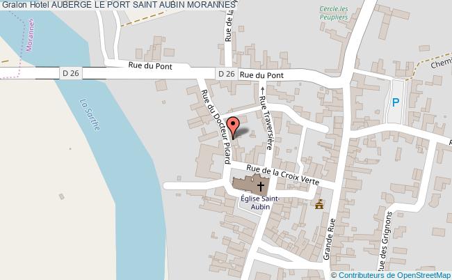 plan Hotel Auberge Le Port Saint Aubin MORANNES