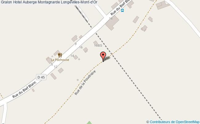 plan Hotel Auberge Montagnarde Longevilles-Mont-d'Or
