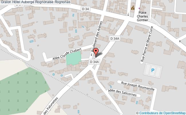 plan Hotel Auberge Rognonaise Rognonas