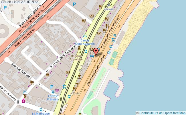 plan Hotel Azur Nice