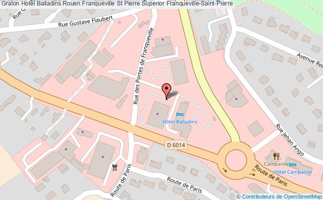 plan Hotel Balladins Rouen Franqueville St Pierre Superior Franqueville-Saint-Pierre