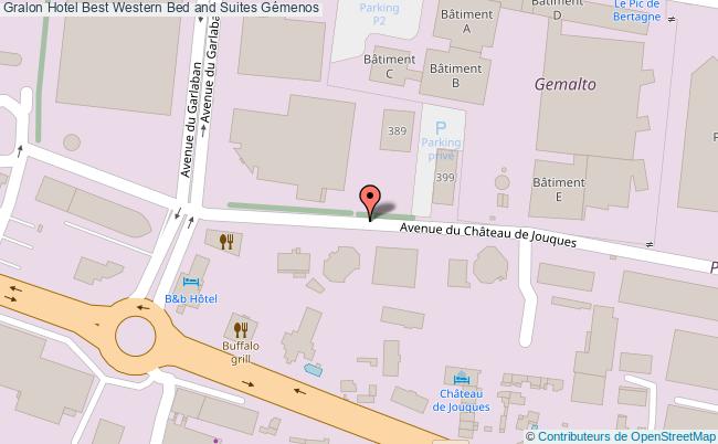 plan Hotel Best Western Bed And Suites Gémenos