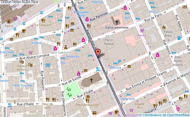 plan Best Western Hôtel Alba Nice