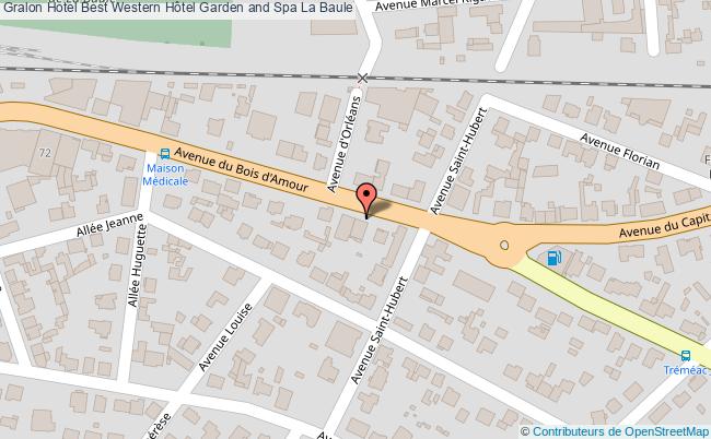 plan Best Western Hôtel Garden And Spa La Baule