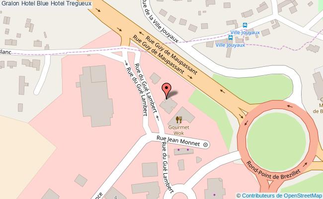 plan Blue Hotel Tregueux