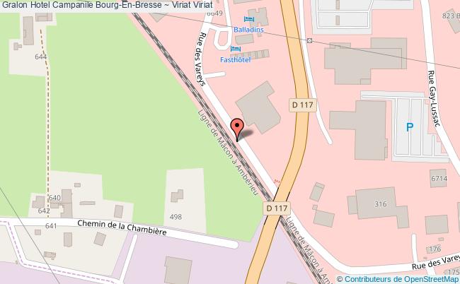 plan Hotel Campanile Bourg-en-bresse ~ Viriat Viriat