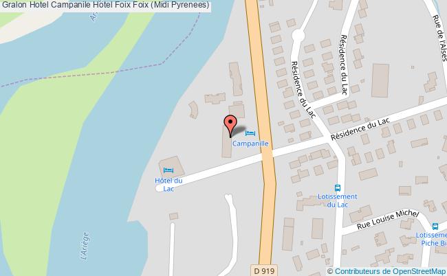 plan Campanile Hotel Foix Foix (Midi Pyrenees)