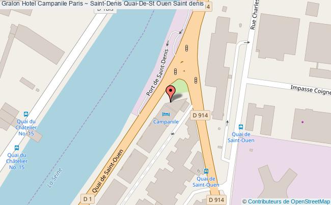 plan Hotel Campanile Paris ~ Saint-denis Quai-de-st Ouen Saint denis