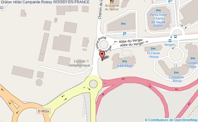 plan Hotel Campanile Roissy ROISSY-EN-FRANCE