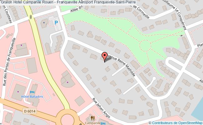 plan Hotel Campanile Rouen - Franqueville Aéroport Franqueville-Saint-Pierre