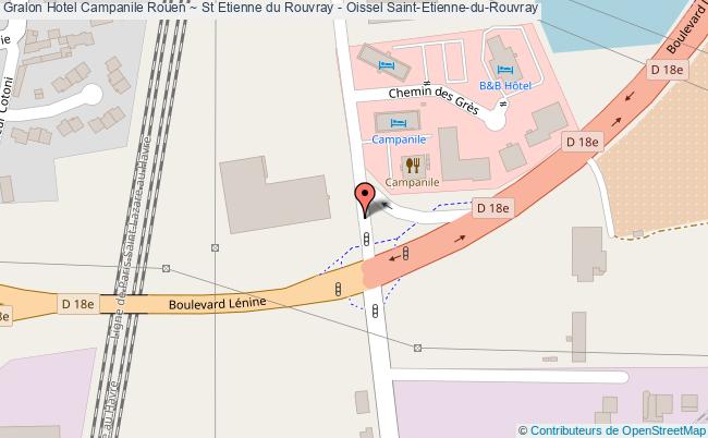 plan Hotel Campanile Rouen ~ St Etienne Du Rouvray - Oissel Saint-Etienne-du-Rouvray